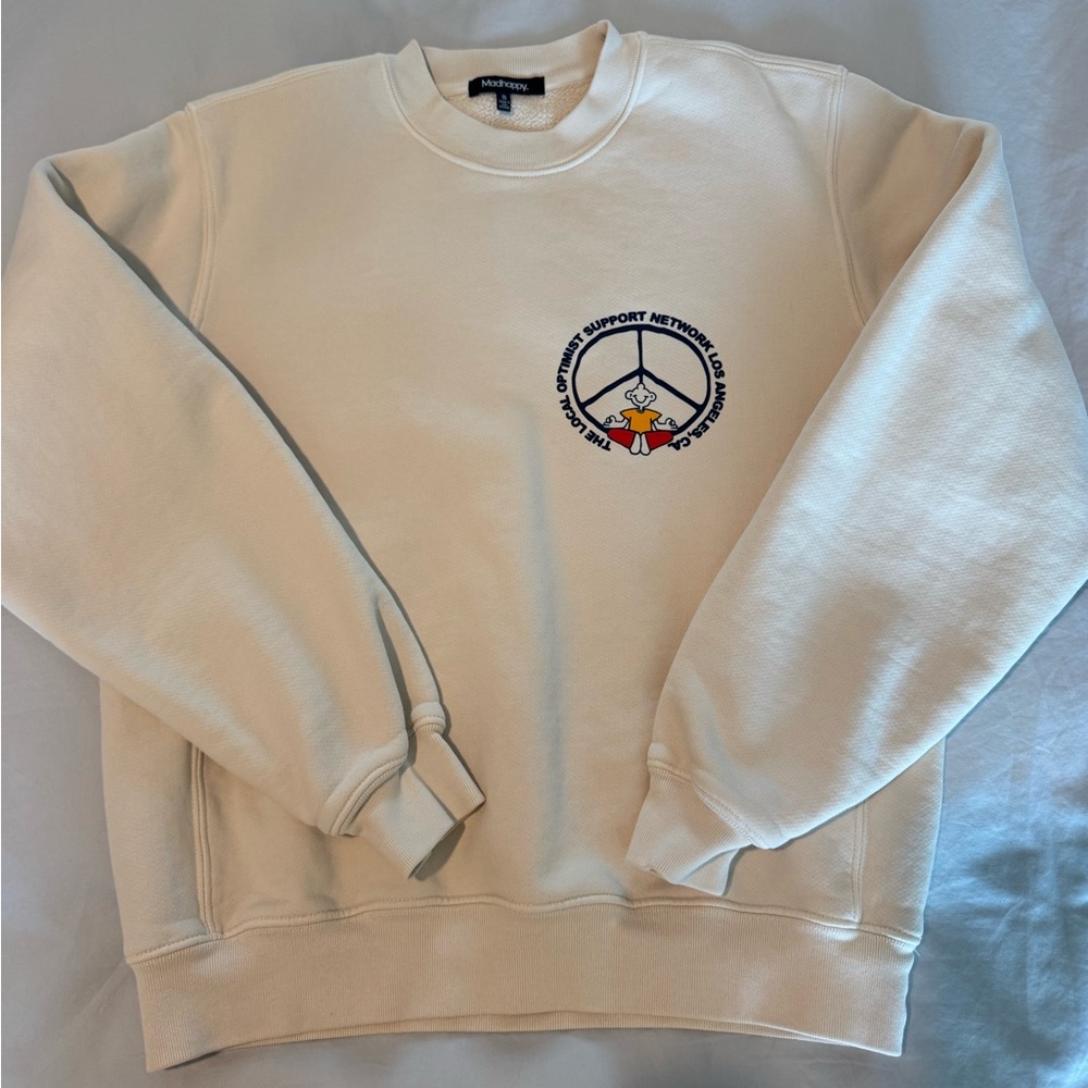 Madhappy Cream Crewneck Sweater